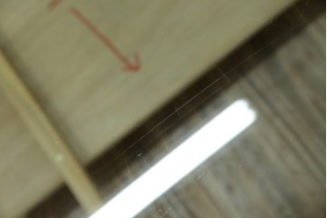 イタリアビンテージ　希少　Cassina(カッシーナ)　ル・コルビュジエ(Le Corbusier)　10 TABLE EN TUBE(ターブル アン テューブ)　LC10　スタイリッシュな佇まいが魅力的なガラスのローテーブル　定価約40万円　(R-080858)