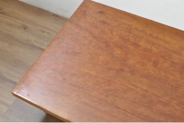 和製ビンテージ　花梨(カリン)材　一枚板　和モダンデザインのシンプルな座卓(ローテーブル、リビングテーブル、センターテーブル、ヴィンテージ)(R-080859)