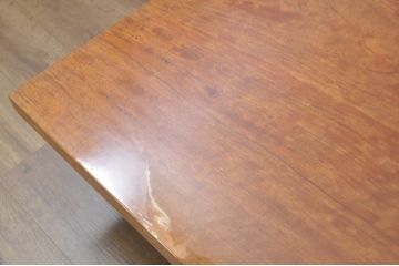 和製ビンテージ　花梨(カリン)材　一枚板　和モダンデザインのシンプルな座卓(ローテーブル、リビングテーブル、センターテーブル、ヴィンテージ)(R-080859)