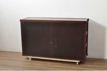 中古　タモ材　上質な和の空間を演出する水屋箪笥サイドボード(水屋箪笥、戸棚、収納棚、食器棚)(R-080860)