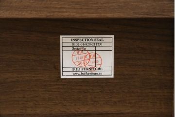 中古　美品　関家具　セルマ(SELMA)　ウォールナット材　和の空間から北欧スタイル等さまざまなテイストに馴染むスタイリッシュなテレビボード(TVボード、テレビ台、ローボード、キャビネット)(R-080861)