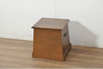 ヨーロッパビンテージ　生活感を隠しておしゃれに収納できる収納付きスツール(チェア、ベンチ、椅子、ヴィンテージ)(R-080864)