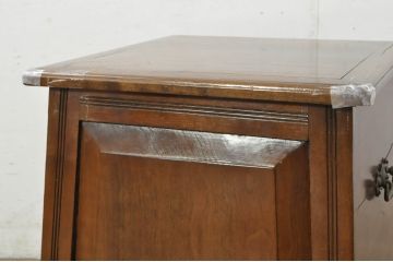 ヨーロッパビンテージ　生活感を隠しておしゃれに収納できる収納付きスツール(チェア、ベンチ、椅子、ヴィンテージ)(R-080864)