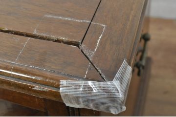 ヨーロッパビンテージ　生活感を隠しておしゃれに収納できる収納付きスツール(チェア、ベンチ、椅子、ヴィンテージ)(R-080864)