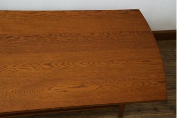 中古　美品　イデー(IDEE)　オーク材　シンプルでスタイリッシュなローテーブル(センターテーブル、リビングテーブル)(定価約10万円)(R-080865)