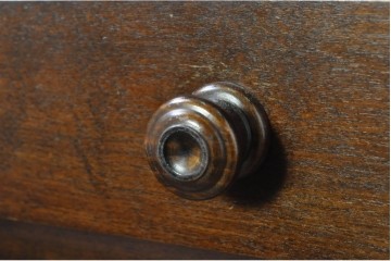 《天板取り付け加工費込み》　中古　北海道民芸家具　框組扉の端正なキャビネット　(R-080866)