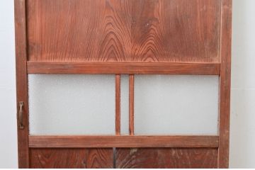 アンティーク建具　古民家インテリアにおすすめな扉1枚(帯戸、ドア)(R-080872)