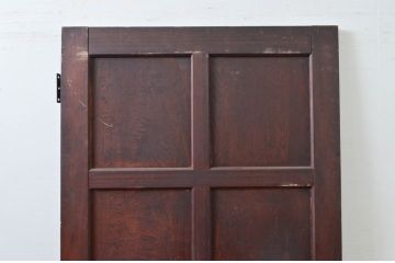 アンティーク建具　レトロな佇まいが魅力的なドア1枚(木製扉、板戸)(R-080873)