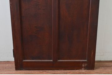 アンティーク建具　レトロな佇まいが魅力的なドア1枚(木製扉、板戸)(R-080873)