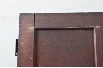 アンティーク建具　レトロな佇まいが魅力的なドア1枚(木製扉、板戸)(R-080873)