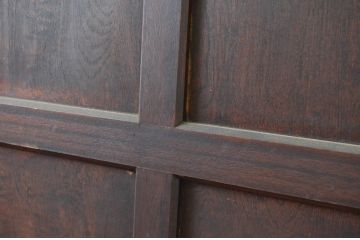 アンティーク建具　レトロな佇まいが魅力的なドア1枚(木製扉、板戸)(R-080873)