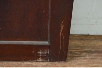アンティーク建具　レトロな佇まいが魅力的なドア1枚(木製扉、板戸)(R-080873)