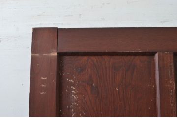 アンティーク建具　レトロな佇まいが魅力的なドア1枚(木製扉、板戸)(R-080874)