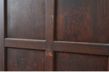 アンティーク建具　レトロな佇まいが魅力的なドア1枚(木製扉、板戸)(R-080874)