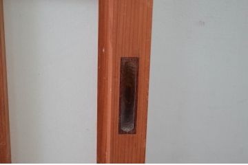 ビンテージ建具　和の空間を高める凝った作りの障子戸窓2枚セット(引き戸、ヴィンテージ)(R-080877)
