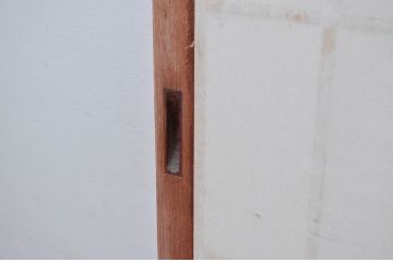 ビンテージ建具　和の空間を高める凝った作りの障子戸窓2枚セット(引き戸、ヴィンテージ)(R-080877)