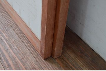 ビンテージ建具　和の空間を高める凝った作りの障子戸窓2枚セット(引き戸、ヴィンテージ)(R-080877)