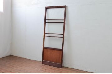ビンテージ建具　どこか懐かしさを感じるドア1枚(ガラス扉、ヴィンテージ)(R-080881)