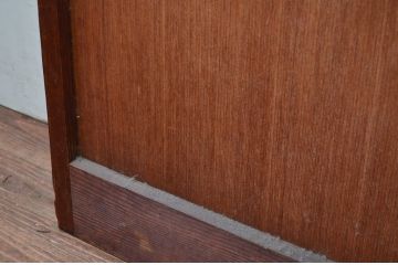 ビンテージ建具　どこか懐かしさを感じるドア1枚(ガラス扉、ヴィンテージ)(R-080881)