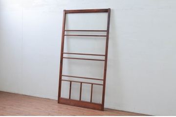 アンティーク建具　デザイングッド!!　レトロな空間作りにおすすめなガラス戸1枚(引き戸)(R-080882)
