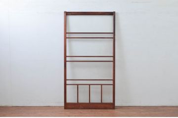 アンティーク建具　デザイングッド!!　レトロな空間作りにおすすめなガラス戸1枚(引き戸)(R-080882)