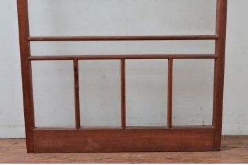 アンティーク建具　デザイングッド!!　レトロな空間作りにおすすめなガラス戸1枚(引き戸)(R-080882)