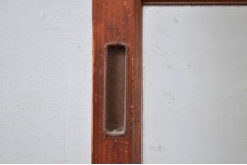 アンティーク建具　デザイングッド!!　レトロな空間作りにおすすめなガラス戸1枚(引き戸)(R-080882)