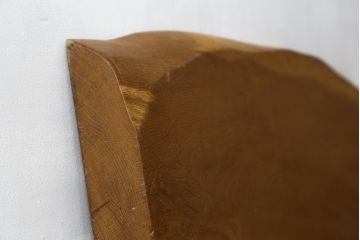 中古　ブランド家具　ナラ材　一枚板　存在感のある耳付きテーブルトップ(天板、テーブル天板、古材、木材、DIY、材料)(R-080892)