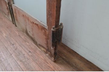 アンティーク建具　レトロな雰囲気漂う両開きドア1対2セット(ガラス扉、玄関扉)(R-080895)