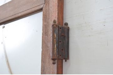 アンティーク建具　レトロな雰囲気漂う両開きドア1対2セット(ガラス扉、玄関扉)(R-080895)