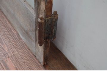 アンティーク建具　レトロな雰囲気漂う両開きドア1対2セット(ガラス扉、玄関扉)(R-080895)