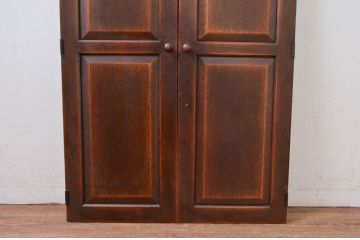 中古　特注　飛騨産業　キツツキ　PROVINCIAL(プロヴィンシャル・プロビンシャル)　落ち着きのある色合いが魅力の小扉1対2枚セット(窓、木製扉、建具)(R-080897)