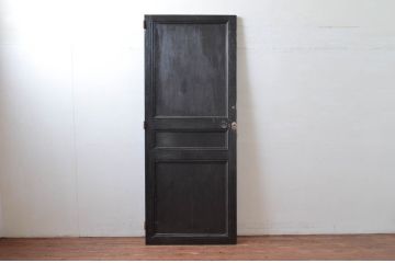 アンティーク建具　フランスアンティーク　ペイント仕上げ限定　シックなお部屋づくりに取り入れたい黒いペイントドア(建具、木製ドア)(R-080904)