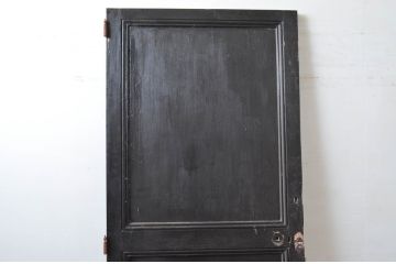 アンティーク建具　フランスアンティーク　ペイント仕上げ限定　シックなお部屋づくりに取り入れたい黒いペイントドア(建具、木製ドア)(R-080904)