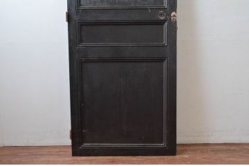 アンティーク建具　フランスアンティーク　ペイント仕上げ限定　シックなお部屋づくりに取り入れたい黒いペイントドア(建具、木製ドア)(R-080904)