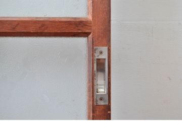 アンティーク建具　昭和レトロな雰囲気にぴったり!温かみを感じるガラス戸2枚セット(引き戸)(R-080916)