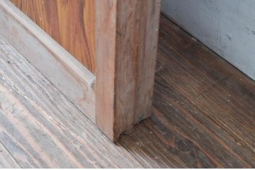 アンティーク建具　昭和レトロな雰囲気にぴったり!温かみを感じるガラス戸2枚セット(引き戸)(R-080916)
