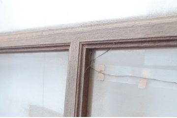 アンティーク建具　大振りサイズ!!　店舗用　古い商店の大判ガラス戸3枚セット(幅広ガラス戸、引き戸)(R-080917)