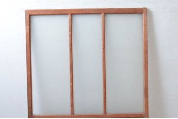 アンティーク建具　レトロな雰囲気を醸し出す幅広ガラス戸1枚(引き戸)(R-080920)