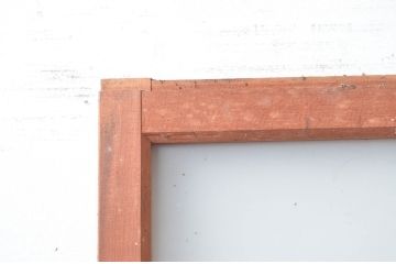 アンティーク建具　レトロな雰囲気を醸し出す幅広ガラス戸1枚(引き戸)(R-080920)
