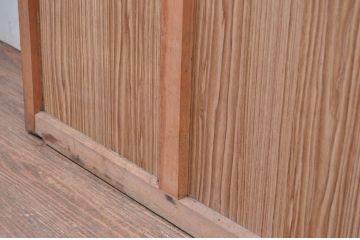 アンティーク建具　レトロな雰囲気を醸し出す幅広ガラス戸1枚(引き戸)(R-080920)