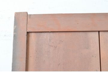 アンティーク建具　時を経た風合いが楽しめるシンプルな薄型蔵戸1枚(引き戸、玄関戸)(R-080921)