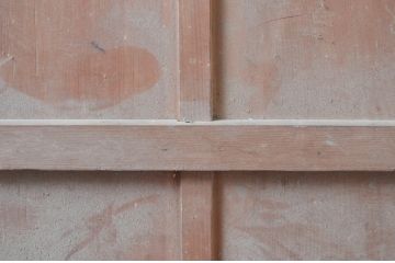 アンティーク建具　時を経た風合いが楽しめるシンプルな薄型蔵戸1枚(引き戸、玄関戸)(R-080921)