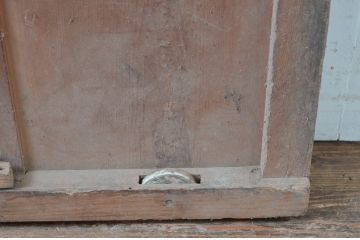 アンティーク建具　時を経た風合いが楽しめるシンプルな薄型蔵戸1枚(引き戸、玄関戸)(R-080921)
