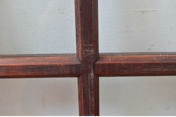 アンティーク建具　古い気味が魅力的なガラス窓4枚セット(引き戸、ガラス戸)(R-080922)