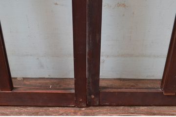 アンティーク建具　古い気味が魅力的なガラス窓4枚セット(引き戸、ガラス戸)(R-080922)
