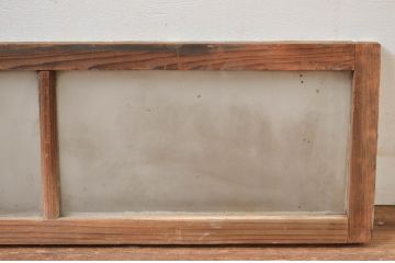 アンティーク建具　ペイント仕上げ限定　レトロな雰囲気が魅力的な明かり取り1枚(明り取り、ガラス戸)(R-080923)
