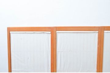 アンティーク建具　大胆かつ繊細な彫刻が美しい障子付き書院戸4枚セット(窓、引き戸、障子戸)(R-080925)