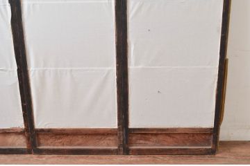 アンティーク建具　時代物!!　上作作り!!上質な和の空間を演出する組子入り書院戸4枚セット(引き戸、障子戸、窓)(R-080926)