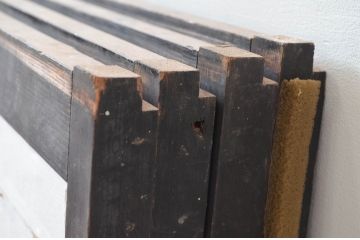 アンティーク建具　時代物!!　上作作り!!上質な和の空間を演出する組子入り書院戸4枚セット(引き戸、障子戸、窓)(R-080926)
